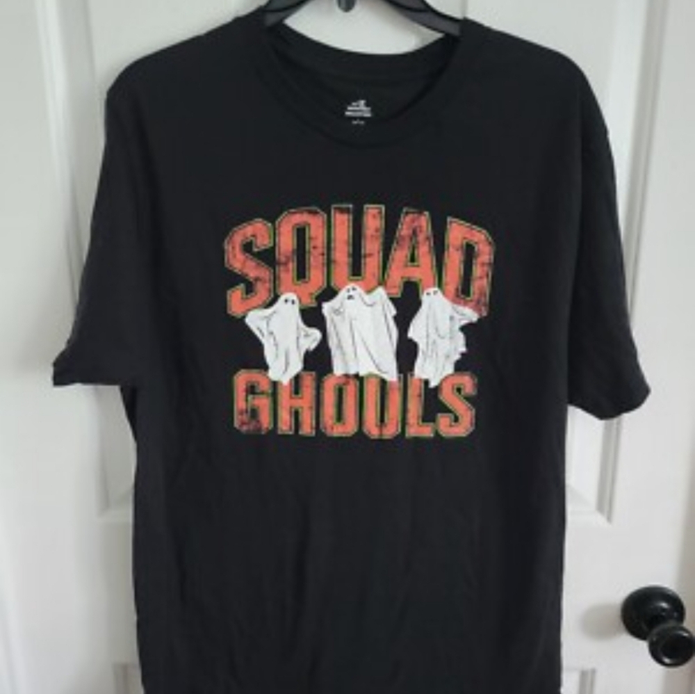 Black Squad Ghouls Halloween Graphic T-Shirt
